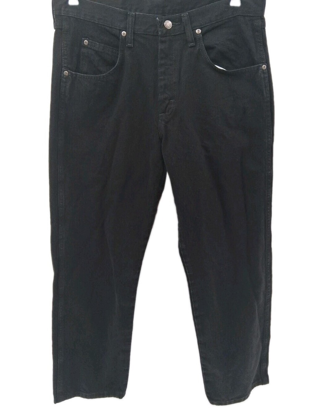 Wrangler Jeans Mens Size 33x30 Black Denim Straight Fit Outdoor Work Wear Casual